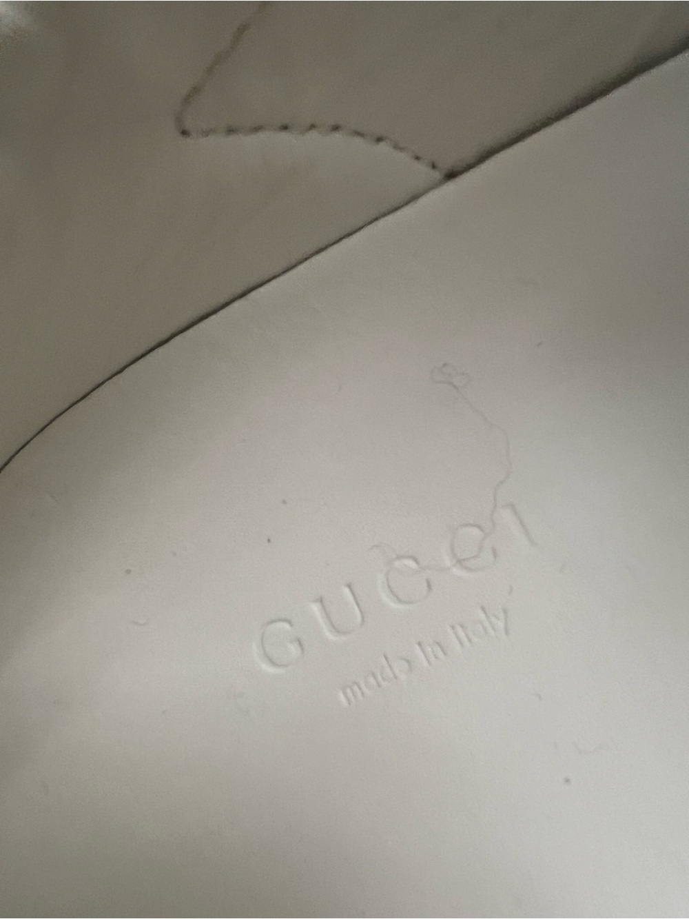 Gucci White Leather Sneakers with Red and Green Web Stripe - Picture 12 of 12